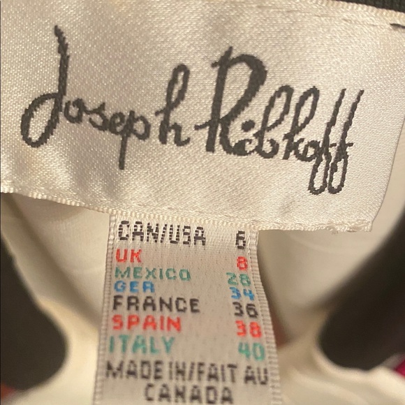 Joseph Ribkoff size 6 tri-colored jacket stretchy material - Picture 8 of 9